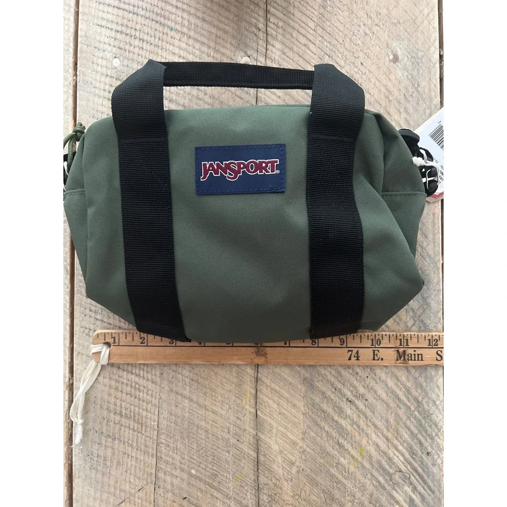 JanSport Weekender Mini Duffel Bag Unisex Mini Cargo Green NWT JS0A85VQKM1